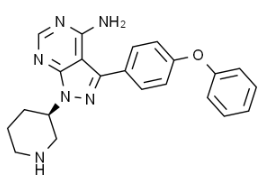 (R)-3-(4-phenoxyphenyl)-1-(piperidin-3-yl)-1H-pyrazolo-[3,4-d]-pyrimidin-4-amine