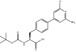 (S)-3-(4-(2-amino-6-chloropyrimidin-4-yl)phenyl)-2-((tert-butoxycarbonyl)amino)propanoic acid