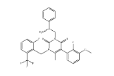 3-[(2R)-2-amino-2-phenylethyl]-5-(2-fluoro-3-methoxyphenyl)-1-[[2-fluoro-6-(trifluoromethyl)phenyl]m