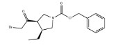 (3R,4S)-3-(2-Bromoacetyl)-4-ethyl-1-pyrrolidinecarboxylic acid phenylmethyl ester