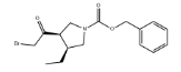 (3R,4S)-3-(2-Bromoacetyl)-4-ethyl-1-pyrrolidinecarboxylic acid phenylmethyl ester