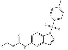 Carbamic acid,N-[5-[(4-methylphenyl)sulfonyl]-5H-pyrrolo[2,3-b]pyrazin-2-yl]-, ethyl este