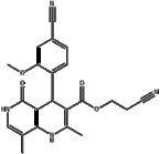 2-Cyanoethyl-4-(4-cyano-2-methoxyphenyl)-1,4,5,6-tetrahydro-2,8-dimethyl-5-oxo-1,6-naphthyridine-3-c