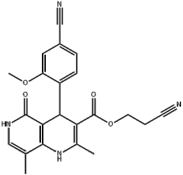 2-Cyanoethyl-4-(4-cyano-2-methoxyphenyl)-1,4,5,6-tetrahydro-2,8-dimethyl-5-oxo-1,6-naphthyridine-3-c