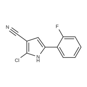 2-chloro-5-(2-fluorophenyl)-1H-pyrrole-3-carbonitrile