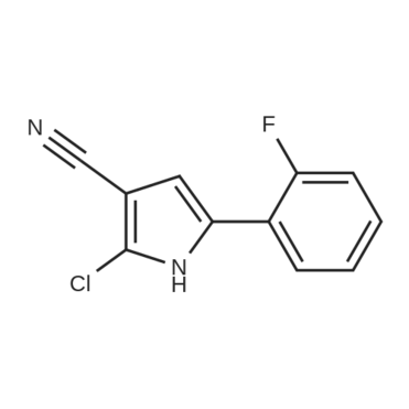 2-chloro-5-(2-fluorophenyl)-1H-pyrrole-3-carbonitrile