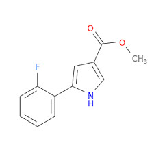 5-(2-fluorophenyl)-1H-pyrrole-3-carboxylic acid methyl ester