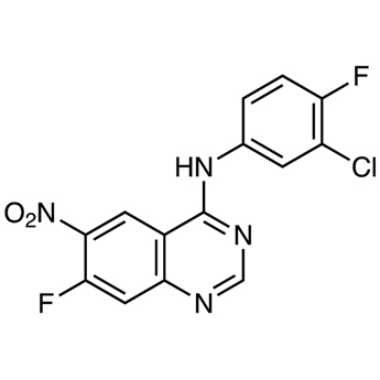 N-(3-Chloro-4-fluorophenyl)-7-fluoro-6-nitro-4-quinazolinamine