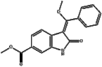 (3e)-2,3-dihydro-3-(methoxyphenylmethylene)-2-oxo-1h-indole-6-carboxylic acid methyl ester