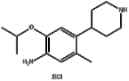 5-Methyl-2-(1-methylethoxy)-4-(4-piperidinyl)benzenamine hydrochloride