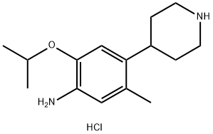 5-Methyl-2-(1-methylethoxy)-4-(4-piperidinyl)benzenamine hydrochloride