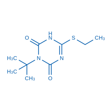 1,3,5-Triazine-2,4(1H,3H)-dione,3-(1,1-dimethylethyl)-6-(ethylthio)-