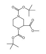 (R)-1,4-di-Boc-piperazine-2-carboxylic acid Methyl ester