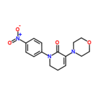 5,6-Dihydro-3-(4-morpholinyl)-1-(4-nitrophenyl)-2(1H)-pyridinone