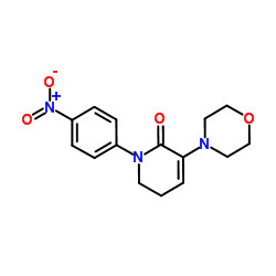 5,6-Dihydro-3-(4-morpholinyl)-1-(4-nitrophenyl)-2(1H)-pyridinone