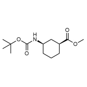 methyl (1S,3R)-3-((tert-butoxycarbonyl)amino)cyclohexane-1-carboxylate