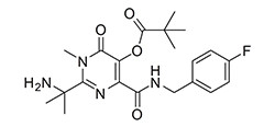 Propanoic acid, 2,2-dimethyl-, 2-(1-amino-1-methylethyl)-4-[[[(4-fluorophenyl)methyl]amino]carbonyl]