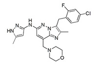 Gandotinib（LY2784544） , 3-(4-chloro-2-fluorobenzyl)-2-methyl-N-(5-methyl-1H-pyrazol-3-yl)-8-(morphol