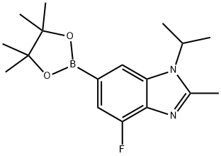 1H-Benzimidazole, 4-fluoro-2-methyl-1-(1-methylethyl)-6-(4,4,5,5-tetramethyl-1,3,2-dioxaborolan-2-yl