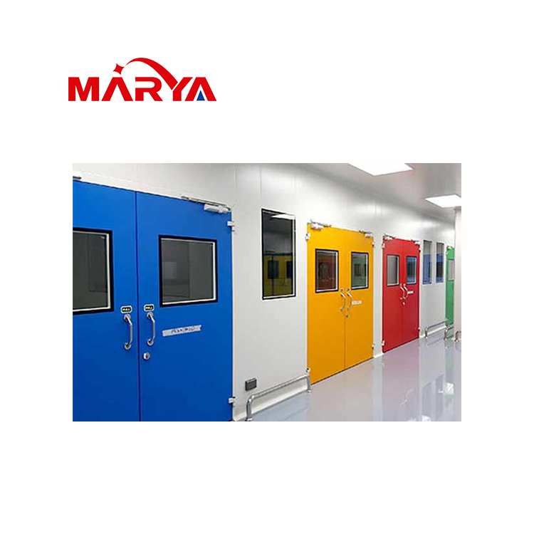 Marya Pharmaceuticals Stainless Steel Aluminium Alloy Cleanroom Door Single Double Metal/ PVC Door  
