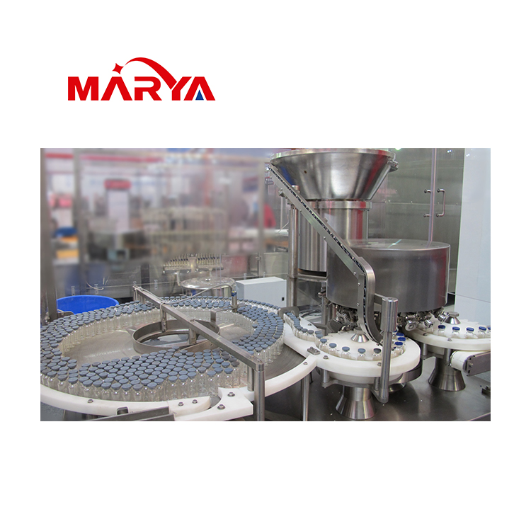Marya Pharmaceutical Vial Liquid Washing Filling Stoppering Capping Machine Vial Filling Line  