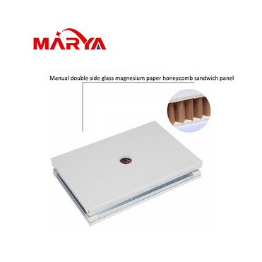 Marya 50mm Double Layer MGO Board Rock Wool Honeycomb Fireproof Sandwich Cleanroom Panel for Electro