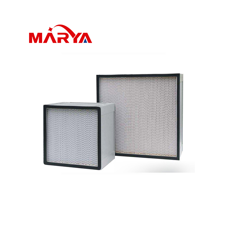 Marya Pharmaceutical Clean Room H13 H14 Panel Type 99.999% HEPA Filter for Dust Free Factory  