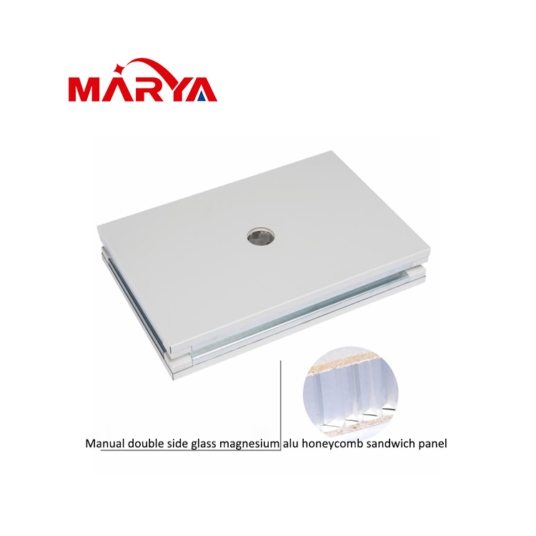 Marya 50mm Double Layer MGO Board Rock Wool Honeycomb Fireproof Sandwich Cleanroom Panel for Electro