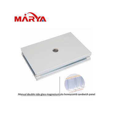 Marya 50mm Double Layer MGO Board Rock Wool Honeycomb Fireproof Sandwich Cleanroom Panel for Electro