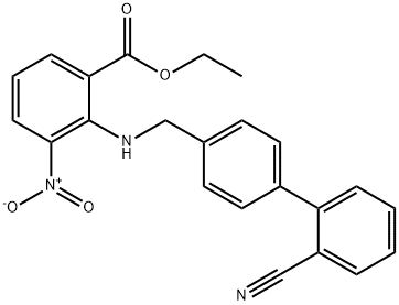 2-[[(2-Cyano[1,1-biphenyl]-4-yl)methyl]amino]-3-nitro-benzoic acid ethyl ester