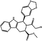 (1R,3R)-methyl-1,2,3,4-tetrahydro-2-chloroacetyl-1-(3,4-methylenedioxyphenyl)-9H-pyrido[3,4-B]indole