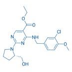 5-Pyrimidinecarboxylic acid, 4-[[(3-chloro-4-methoxyphenyl)methyl]amino]-2-[(2S)-2-(hydroxymethyl)-1