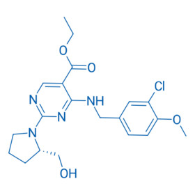 5-Pyrimidinecarboxylic acid, 4-[[(3-chloro-4-methoxyphenyl)methyl]amino]-2-[(2S)-2-(hydroxymethyl)-1