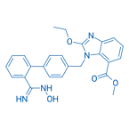 2-ethoxy-1-((2'-((hydroxyamino)iminomethyl)(1,1'-biphenyl)-4-yl)methyl)-1h-benzimidazole-7-carboxyli