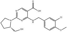 (S)-4-((3-Chloro-4-methoxybenzyl)amino)-2-(2-(hydroxymethyl)pyrrolidin-1-yl)pyrimidine-5-carboxylic 