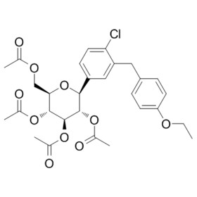 (2R,3R,4R,5S,6S)-2-(Acetoxymethyl)-6-(4-chloro-3-(4-ethoxybenzyl)phenyl)tetrahydro-2H-pyran-3,4,5-tr