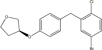 (3S)-3-[4-[(5-bromo-2-chlorophenyl)methyl]phenoxy]oxolane