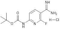 tert-butyl (5-carbamimidoyl-6-fluoropyridin-2-yl)carbamate HCL