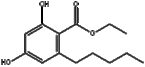 Benzoic acid, 2-heptyl-4, 6-dihydroxy-, ethyl ester