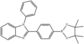 "1 -phenyl-2-(4-(4,4,5,5-tetramethyl- 1 ,3,2 -dioxaborolan-2-yI) phenyl) -1H-benzo[d]imidazole"