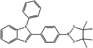 "1 -phenyl-2-(4-(4,4,5,5-tetramethyl- 1 ,3,2 -dioxaborolan-2-yI) phenyl) -1H-benzo[d]imidazole"