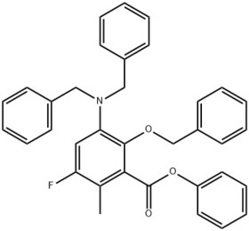 2-Benzyloxy-3-dibenzylaMino-5-fluoro-6-Methyl-benzoic acid phenyl ester