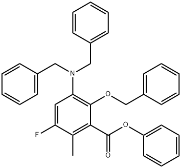 2-Benzyloxy-3-dibenzylaMino-5-fluoro-6-Methyl-benzoic acid phenyl ester