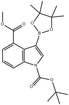 1-tert-Butyl 4-methyl 3-(4,4,5,5-tetramethyl-1,3,2-dioxaborolan-2-yl)-1H-indole-1,4-dicarboxylate