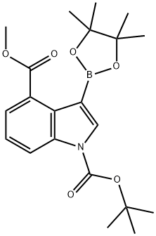 1-tert-Butyl 4-methyl 3-(4,4,5,5-tetramethyl-1,3,2-dioxaborolan-2-yl)-1H-indole-1,4-dicarboxylate