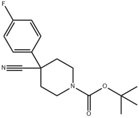 tert-Butyl4-cyano-4-(4-fluorophenyl)piperidine-1-carboxylate