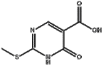 4-Hydroxy-2-(methylthio)pyrimidine-5-carboxylic acid