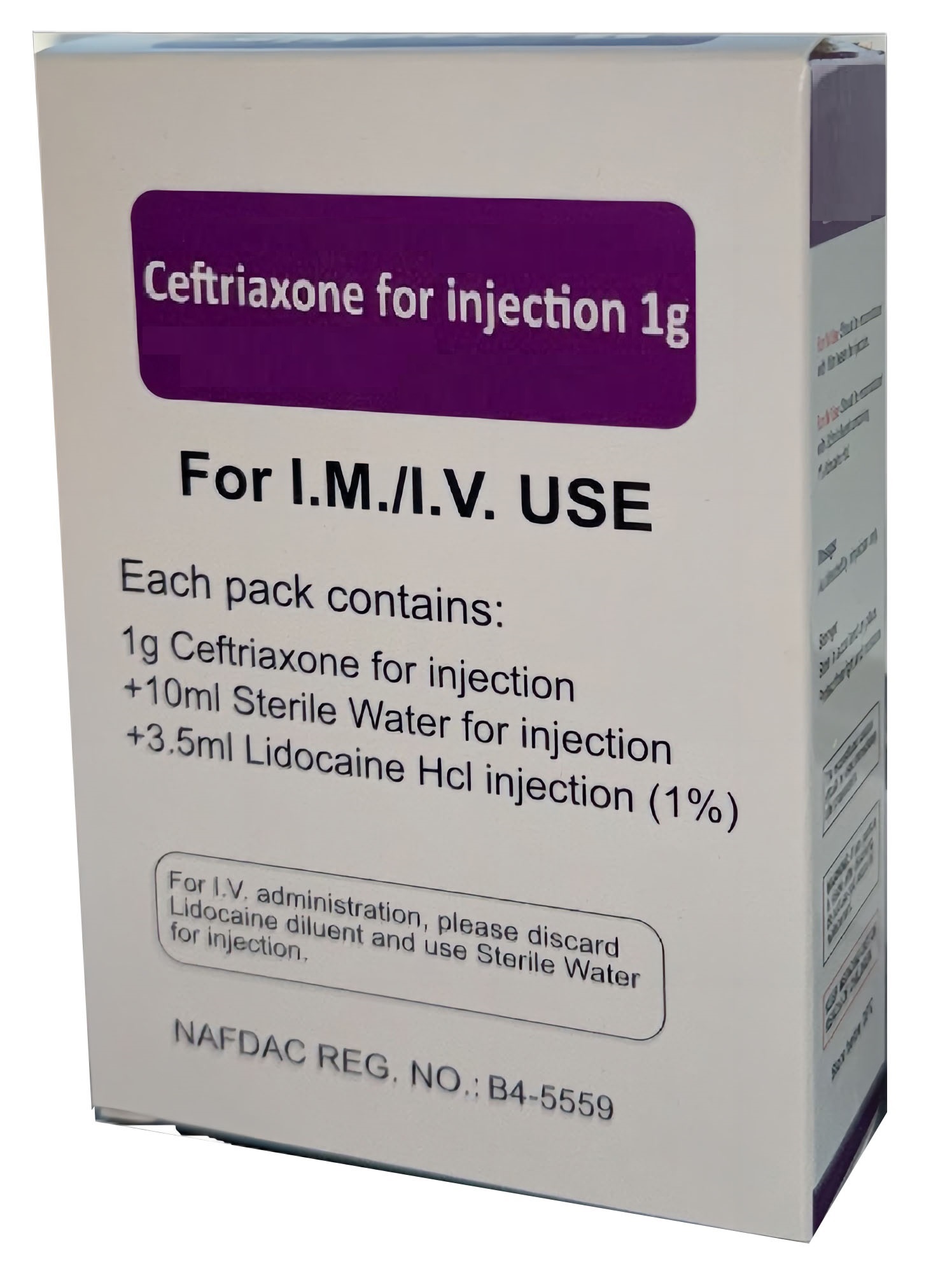 Ceftriaxone for Injection