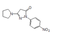 1-(p-nitrophenyl)-3-(1-pyrrolidino)-5-pyrazolone