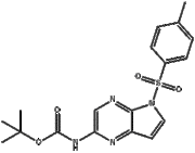 N-[5-[(4-Methylphenyl)sulfony!]-5H-pyrrolo[2,3-b]pyrazin-2-yl]carbamic, acid 1, 1-dimethylethyl este